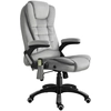 Image de Vinsetto Fauteuil de Bureau Fauteuil de Direction avec Fonction de Massage Fauteuil de Direction avec Fonctions de Massage Fauteuil Réglable en Hauteur Chaise Pivotante Ergonomique Chaise de Jeu de Massage Gris 67 x 74 x 107 116 cm