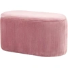 Image de HOMCOM Banc de Rangement Banquette Ottomane, Design Rétro, Velours Côtelé, 81 cm x 40 cm x 41 cm, Rose