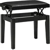 Image de HOMCOM Tabouret de Piano, Chaise de Piano, Réglable en Hauteur, Design Élégant, Similicuir+Bois Caoutchouté, noir, 63 x 33 x 56cm