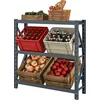Image de HOMCOM Etagère à caisses de boissons, jusqu'à 6 caisses, réglable en hauteur, cadre en acier, 110x30x110 cm, Gris