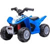 Image de AIYAPLAY Quad électrique pour enfants, LED, klaxon, larges pneus, siège confortable, poignées antidérapantes, Bleu