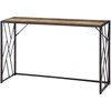 Image de HOMCOM Console, Table d'entrée, Design industriel, cadre métallique robuste, 120 x 35 x 75 cm