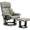 Image de HOMCOM Relaxsessel Massagefunktion Fernsehsessel mit Seitentasche, Kunstleder, Grau