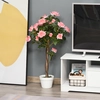 Image de Outsunny Arbre artificiel, Plante artificielle dans un pot en ciment, Plante artificielle