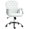 Image de Vinsetto Chaise de Bureau, Chaise de Bureau Ergonomique avec Accoudoir, Dossier Rembourré Blanc