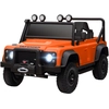 Image de AIYAPLAY Voiture Électrique pour Enfants, Batterie 12V, Télécommande, Fonction Musique, Klaxon, Phares LED, Orange