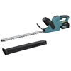 Image de Outsunny Taille-haie électrique sans fil avec lame de 51cm, moteur, batterie Bleu