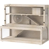 Image de PawHut Cage pour hamster, 3 niveaux, maisonnette, accessoires, 100 x 50 x 84 cm, pour plusieurs petits animaux, bois, plastique