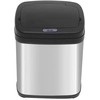 Image de HOMCOM Poubelle à capteur 20L Acier inoxydable Poubelle automatique avec détecteur de mouvement, seau intérieur 33 x 25 x 42,5 cm Argent+Schwarz