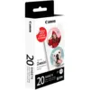 Image de Pack d'autocollants ronds prédécoupés 33mm Canon ZINK , 20feuilles