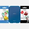 Image de Imprimante photo couleur portable Canon Zoemini 2, bleu marine + papier photo ZINK  5 × 7,6 cm (20 feuilles) + papier autocollant circulaire ZINK  3,3