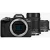 Image de Appareil photo hybride Canon EOS R50, noir + objectif RF-S 18-45mm IS STM + objectif RF-S 55-210mm IS STM