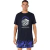 Image de Asics Fujitrail Logo Vêtements homme Bleu marine L