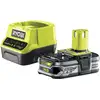 Image de Ryobi Pack chargeur 2,0 A + 1 Batterie Lithium+ 18V ONE+    2,5 Ah RC18120-125