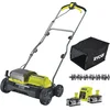 Image de Ryobi Scarificateur/aérateur alimenté simultanément par 2 batteries 18V ONE+  - 35 cm (2 x 4,0 Ah) RY18SFX35A-240