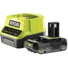 Image de Ryobi Pack chargeur  2,0 A + 1 Batterie Lithium+ 18V ONE+    2,0 Ah compacte RC18120-120C