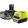 Image de Ryobi Pack batterie 18V Lithium+ 5.0 Ah compacte et chargeur RC18120-150X