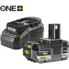 Image de Ryobi Pack batterie 4,0 Ah 18 V ONE+  Lithium+  et chargeur 2 A 30e anniversaire RC18120B-140X