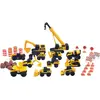 Image de Jeux de voiture de chantier de 41 piéces Funrise Megaset Cat 24,8x18,7x7,2 cm