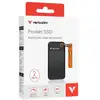 Image de Disque SSD Verbatim Pocket 2 To USB Type C 3.2 Gen 2 Vitesse 1000 Mo/s Noir Orange