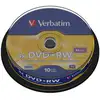 Image de DVD vierge Verbatim DVD+RW Matt Silver 4,7 Go 4x Cakebox 10 unités