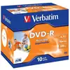 Image de DVD-R Verbatim 4,7 GB 16x Imprimible Caisse en Carton 10 Unités