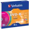 Image de Bobine DVD Verbatim DVD-R Colour 4.7 GB slimcase