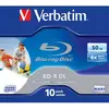 Image de Disque Blu-ray Verbatim BD-R 50 Go 6x Caisse Joyaux 10 unités