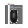 Image de Souris Verbatim 49019 filaire USB 1000 DPI noire et grise ambidextre