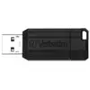 Image de Clé USB Verbatim PinStripe 8GB Noire fonction coulissante sécurité mot de passe