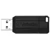 Image de Clé USB Verbatim PinStripe 64GB Noire Protection par Mot de Passe