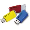 Image de Clé USB Verbatim Store 'n' Click 3x16GB USB 3.2 Gen1 Rouge Bleu Jaune