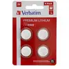 Image de Verbatim Pack de 4 piles bouton au lithium CR2032 3V