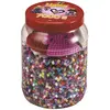 Image de Activités créatives Pot de 7000 Perles avec 2 plaques Jbm Hama 17x11,5x11,5 cm