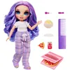 Image de Poupée Mga Rainbow High pyjama party Violet 22 cm