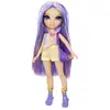 Image de Figurine Violet Rainbow High 27 cm, longs cheveux violets, articulée et habillée