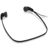 Image de Auriculaires Philips LFH0334 filaires connexion Jack 3,5 mm pour transcription Noir