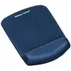 Image de Fellowes Tapis de souris en peluche en mousse avec repose-poignet Bleu