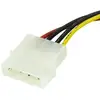 Image de Câble d'alimentation interne Startech SATAPOWADAP Molex 4 broches vers SATA 15 cm