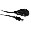 Image de Cable d'extension USB 2.0 StarTech.com 1,5 m mâle vers femelle pour bureau noir