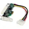 Image de Carte d'interface Startech PEX1PCI1 PCIe vers PCI Profil Bas 1 Port Rouge