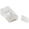 Image de Conecteur RJ45 Cat6 Modulaire StarTech.com Paquet de 50 Transparent