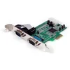 Image de Startech PEX2S553 Tarjeta Adaptadora PCIe 2 Puertos RS232 UART 16950 Serial