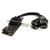 Image de StarTech.com Carte PCI Express avec 4 Ports DB-9 RS232 Adaptateur PCIe Série UART 16550