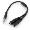 Image de Startech Adaptador Divisor para Auriculares y Micrófono de 3,5mm de 4 Pines a 2x de 3,5mm de 3 Pines