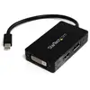 Image de Adaptateur de câble vidéo Startech MDP2DPDVHD Mini DisplayPort vers HDMI DVI et DisplayPort 0,15 m