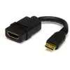 Image de Adaptateur HDMI StarTech 12,5cm Mini HDMI vers HDMI 4K Noir