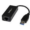 Image de StarTech.com Adaptateur réseau USB 3.0 vers Gigabit Ethernet NIC - 10/100/1000 Mb/s - M/F - Noir