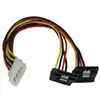 Image de Câble d'alimentation Molex LP4 à double SATA StarTech 30 cm avec verrou