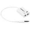 Image de Adaptateur casque micro StarTech MUYHSMFFADW 3,5mm 4 broches à 2x 3,5mm